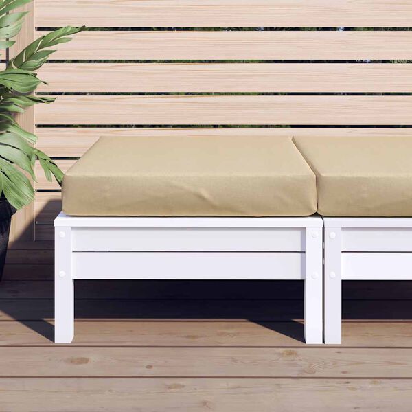 vidaXL Pallet Cushion Melange beige 100% polyester, foam fiber