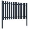 vidaXL Fence Panel Anthracite 70.1" x 39.4" Powder-coated Steel