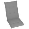 vidaXL Garden Chair Set of 8 Grey Solid acacia wood Standard Foldable