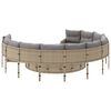 vidaXL Patio Sofa Beige