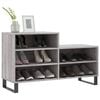 vidaXL Shoe Cabinet Grey Sonoma Engineered Wood Medium Shoe Cabinet