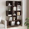 vidaXL Bookcase Brown oak Engineered wood Medium-Large Bookcase