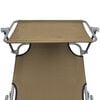 vidaXL Sunlounger Taupe