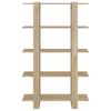 vidaXL Book Cabinet Sonoma oak Engineered wood Medium Book Cabinet
