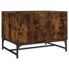 vidaXL Coffee Table Smoked oak Engineered wood, glass, steel Medium
