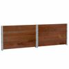 vidaXL Garden Planter Brown Solid Pine Wood 39.4 x 39.4 in Foldable