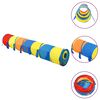 vidaXL Play Tunnel Multicolor 170T polyester, steel, PE (polyethylene)