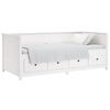vidaXL Day Bed White Solid pine wood 39.4 x 78.7 in