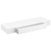 vidaXL Wall Shelf White MDF 31.5 in Wall mounting Wall Shelf