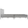 vidaXL Bed Frame without Mattress Grey Sonoma 135 x 74.8 "