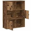 vidaXL Bookcase Old wood Engineered wood Medium Bookcase Rectangular