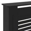 vidaXL MDF Radiator Cover Black 80.7"