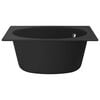 vidaXL Kitchen Sink with Overflow Hole Black Granite