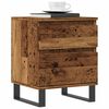 vidaXL Bedside Cabinet Old wood Engineered wood, metal Small