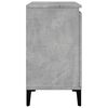 vidaXL Sink Cabinet Concrete gray Engineered wood, metal