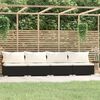 vidaXL 4-seater Sofa Black PE rattan 4-seater Modular 4-Seater Sofa