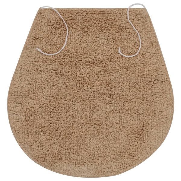 vidaXL Bath Mat Set Beige 100% Cotton 19.7 x 30.7 in Bath Mat Set
