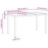 vidaXL Garden Dining Set 5 pcs Brown and Black PE Rattan