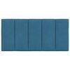 vidaXL Headboard Cushion Blue Velvet, Foam 39.4 in width Wall Mounting