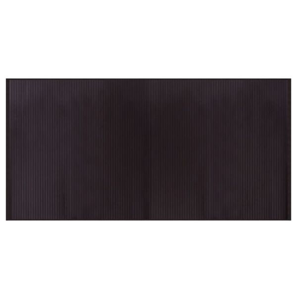 vidaXL Rug Dark Brown Bamboo, Polypropylene 39.4 x 78.7 in Bamboo Rug