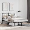 vidaXL Bed Frame Sonoma oak Engineered wood, steel Double Bed Frame