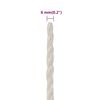 vidaXL Work Rope White 0.24 " 328.1 ' Polypropylene