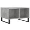 vidaXL Coffee Table Concrete gray Engineered wood, metal Medium