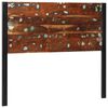 vidaXL Headboard Multicolour Reclaimed Wood, Powder-Coated Iron