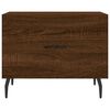 vidaXL Coffee Table Brown Oak Engineered Wood, Iron Small Coffee Table