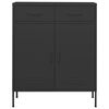 vidaXL Storage Cabinet Anthracite Steel 31.5 x 13.8 x 40.0 in Levelers