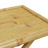 vidaXL Garden Table Natural Bamboo 43.3 in x 21.7 in x 29.5 in Foldable