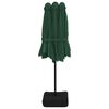 vidaXL Garden Parasol Green, Dark Grey Polyester, Powder-Coated Iron Large