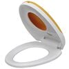 vidaXL Toilet Seats with Soft Close Lids 2 pcs Plastic White and Yellow