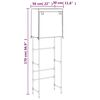 vidaXL Storage Rack Brown Iron, non-woven fabric Space-saving design