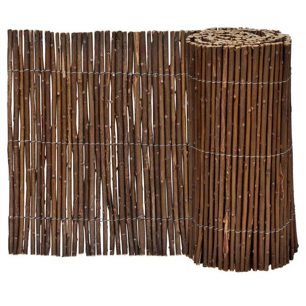 vidaXL Lawn Fence 5 pcs Brown 78.74 x 11.81 in