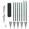 vidaXL Euro Fence Steel 32.8'x3.3' Green