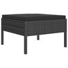 vidaXL Garden Lounge Set Black