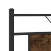 vidaXL Bed Frame Smoked Oak Engineered Wood and Steel Full Bed Frame