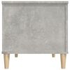 vidaXL Coffee Table Concrete Grey Engineered wood, Solid eucalyptus wood