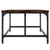 vidaXL Coffee Table Smoked Oak Engineered Wood, Metal 39.4x19.7x13.8 in