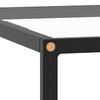 vidaXL Coffee Table Black and transparent