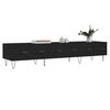 vidaXL TV Cabinet Black Engineered wood, iron Compact TV Cabinet