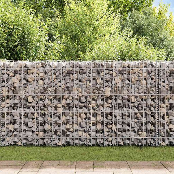 vidaXL Gabion Basket Galvanized Steel 47.2"x11.8"x19.7"