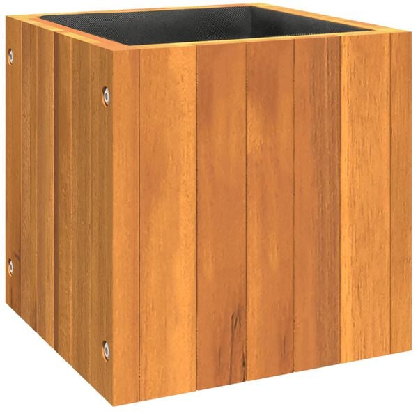 vidaXL Garden Planter Natural wood Solid Acacia wood Small Durable