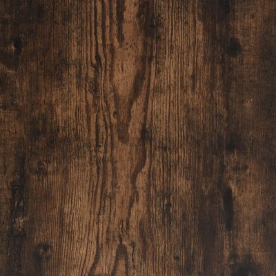 vidaXL Corner Desk Smoked Oak 57.1"x39.4"x29.9" Engineered Wood