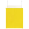 vidaXL Paper Bags 250 pcs with Handles Yellow 32x22x24 cm