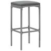 vidaXL Garden Bar Set Grey, Black, Dark Grey