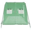 vidaXL Greenhouse Green Polyethylene, galvanized steel Large