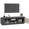 vidaXL TV Cabinet Grey Solid pine wood Medium TV Cabinet Rectangular