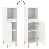 vidaXL Bathroom Cabinet High gloss white